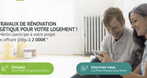 Prime Eco energie Leroy Merlin