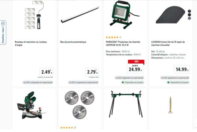 catalogue Lidl bricolage