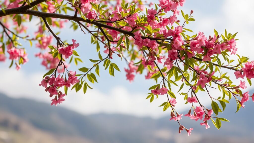 saule pleureur Salix × erythroflexuosa rose