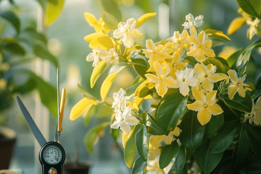 jasmin jaunit au niveau des feuilles