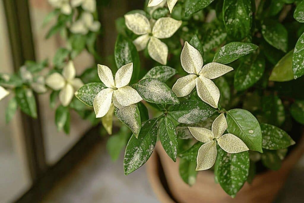 jasmin feuilles jaunes : maladies fongiques