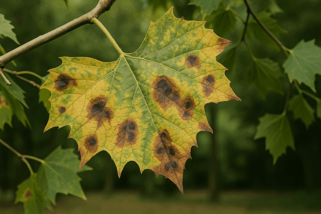 maladie anthracnose du platane