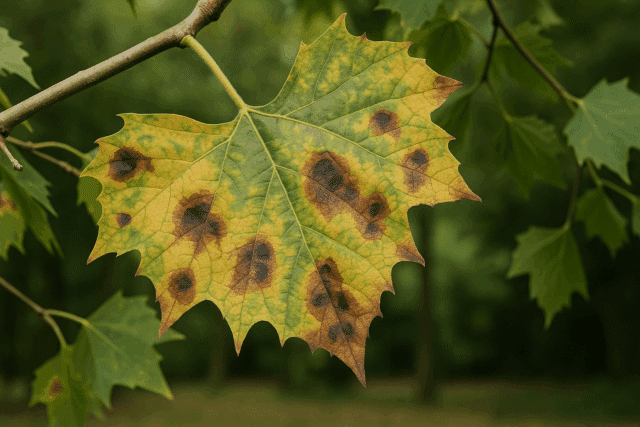 maladie anthracnose du platane