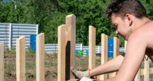 palissade bois verticale