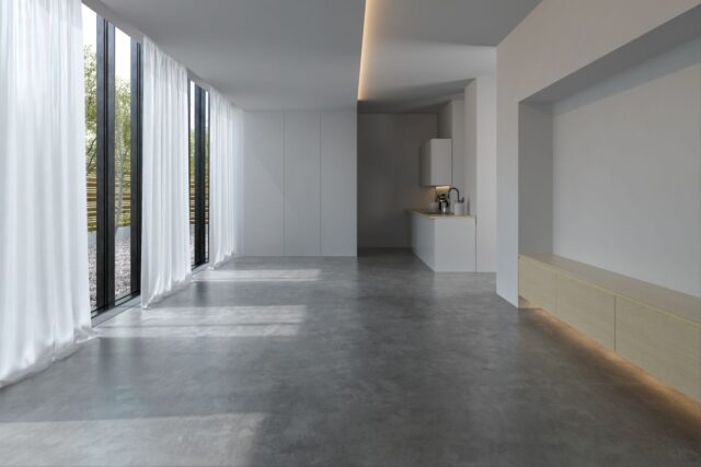 beton cire chauffage sol compatibles