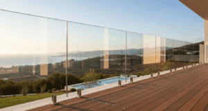 8 gardes corps en verre