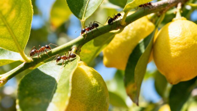 Fourmis sur citronnier : comment s’en débarrasser naturellement ?