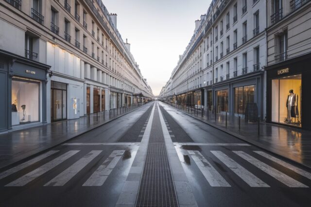 Rue haussmannienne à Paris illustrant les prix immobiliers élevés en 2026
