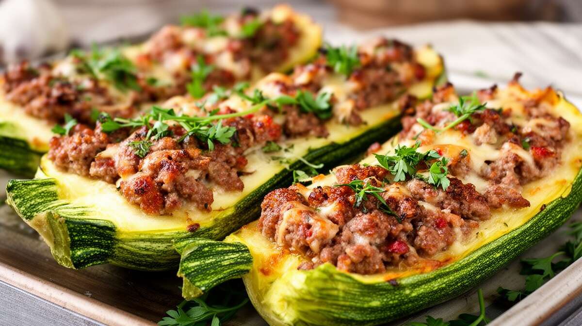 Courgettes farcies pour un accompagnement raffiné Courgettes farcies pour un accompagnement raffiné