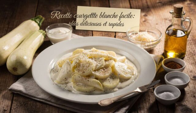 Recette courgette blanche facile : idées délicieuses et rapides